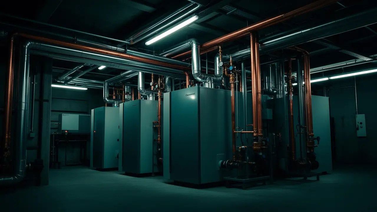 Commercial plant room engineering equipment